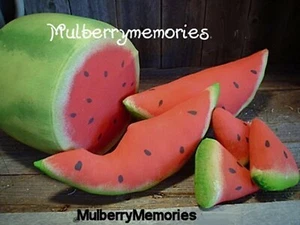 PATTERN! Summer Watermelon half rounds and wedges pieces wreath embellishment - Picture 1 of 1