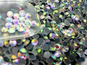 1440 pcs Hotfix Iron-on Rhinestones Crystals Flatback 10gross Multi-Colors 2-5mm - Picture 1 of 134