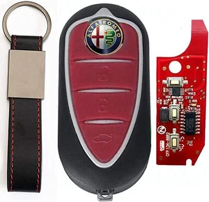 SCHLÜSSELHÜLLE FERNBEDIENUNG 3 TASTEN FÜR ALFA ROMEO MITO GIULIETTA + LOGO + SCHLÜSSELANHÄNGER - Bild 1 von 5