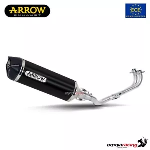 Arrow Race-Tech Dark Approved Complete Exhaust for Yamaha Tmax 530 2017-2019 - Picture 1 of 8