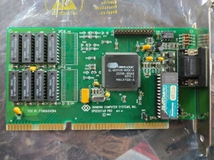 RARE! DIAMOND SPEEDSTAR Pro 16-Bit ISA Video Card 1MB - TESTED - Picture 1 of 6