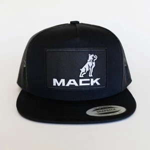 Mack | YP Classic 6006 Trucker Hat | Black on Black - Picture 1 of 5