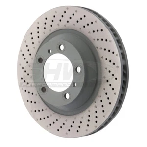 SHW LH Front Drill Rotor 99135140301 For 15-16 911 Carrera 4 GTS 3.8 w/o Ceramic - Picture 1 of 10