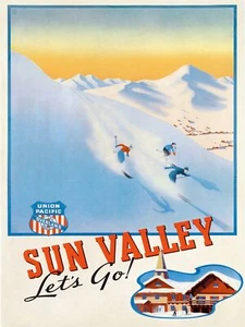 9115.Decoration Poster.Home wall.Room interior art design.Sun Valley.Ski resort - Picture 1 of 1