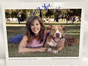 Linda Blair Actress Activist 8 x 10 Colored Photograph Signed Personalized - Picture 1 of 2