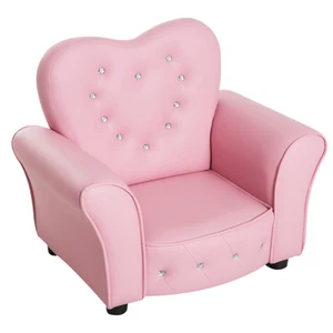 Kid Teen Sofa Armrest Chair Couch Children Toddler Birthday Gift Girls Pink - Picture 1 of 11