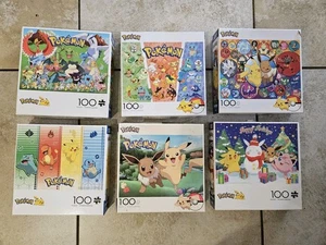 BUFFALO Puzzles- LOT of 6 Pokemon - Picture 1 of 4