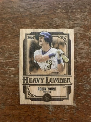 Estuche de madera pesada Robin Yount 2025 Topps Update Hit #HL-61 Brewers Foto 1 de 2
