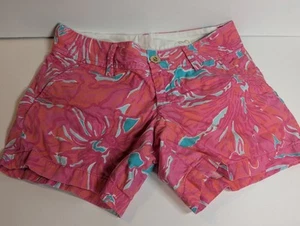 Lilly Pulitzer Women's size 00 Pink Floral Callahan Shorts - Picture 1 of 7