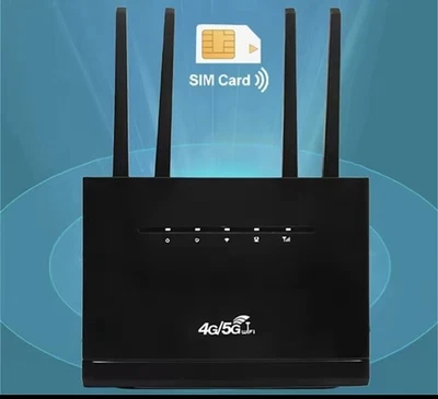 ROUTER 4G/5G LTE CPE WiFi 6 DA 300 MBPS MODEM WIRELESS CON SLOT SIM A 4 ANTENNE - Immagine 1 di 4