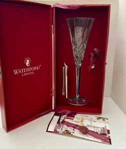 Waterford Crystal "12 Days of Christmas" Flutes - 7 Swans a Swimming - Picture 1 of 3