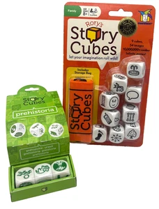 Rory’s Story Cubes: 9 Cubes, 54 Images, Storage Bag & 3 Prehistoria Cubes *NEW* - Picture 1 of 11