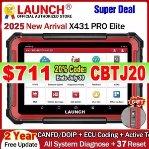 LAUNCH X431 PRO ELITE PROS V + OBD2 Car Scan Tool Diagnostic Scanner ECU Coding - Picture 1 of 15