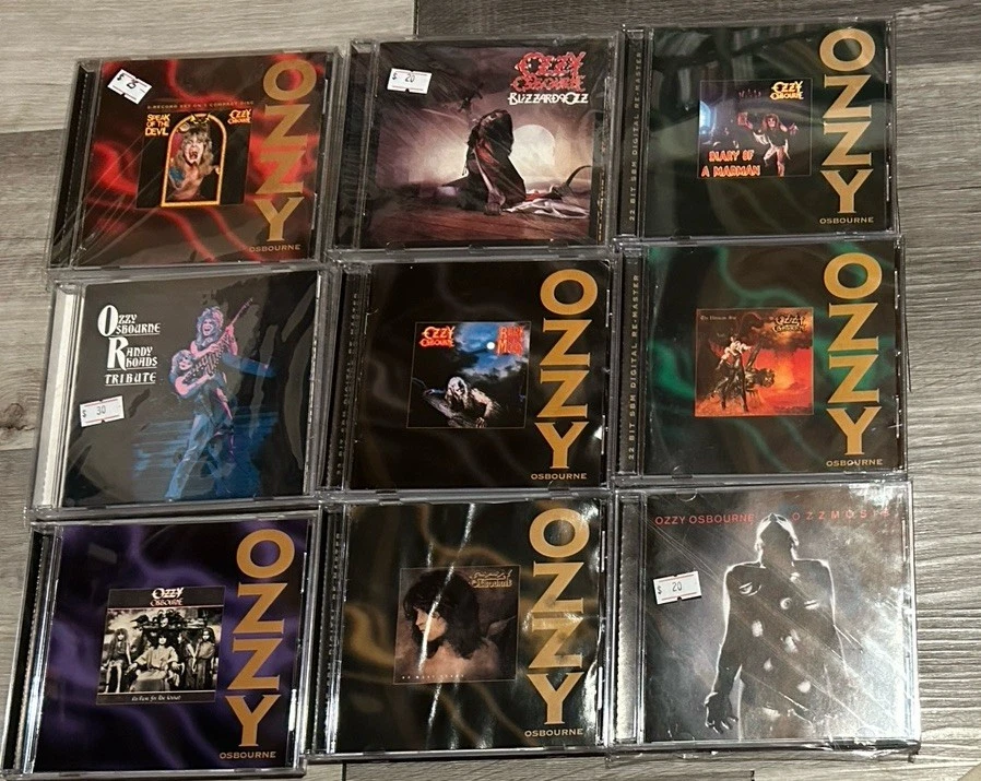 Ozzy Osbourne CD Set Lot Remasters + Japan Blizzard Madman No More Tears 1995 Foto 1 de 4