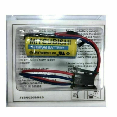 MR-BAT ER17330V/3.6V Mitsubishi A6BAT PLC Battery for FANUC CNC System Power  - Image 1 of 4