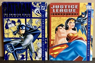 Batman The Animated Series Volume 2 & Justice League Season 1 DVD Lot - Image 1 of 4