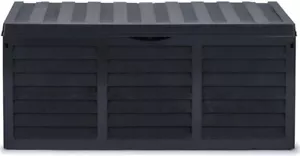 Garden Outdoor Storage Box with Lid 320L Utility Chest Trunk Lockable Container - Picture 1 of 2