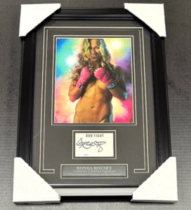 RONDA ROUSEY BODY SIGNED HANDSIGNIERT SCHNITT GERAHMT MIT 8X10 FOTO JSA COA - Bild 1 von 3