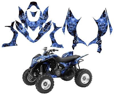 Honda TRX 700xx custom graphics wrap kit 24 mil racing vinyl Zombie Skull #9500 - Image 1 of 4
