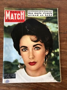 PARIS MATCH (No. 394 - 1956) ELIZABETH LIZ TAYLOR - Picture 1 of 2