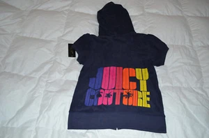 Authentic Juicy Couture Womens SS HDI Multi Juicy Terry Cloth Navy Peck Size M* - Picture 1 of 4