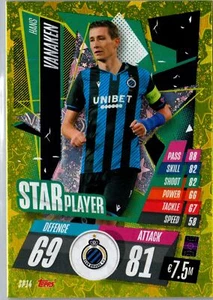 Hans Vanaken 2020-21 Topps Match Attax  Star Player #SP14 Club Brugge KV - Imagen 1 de 2