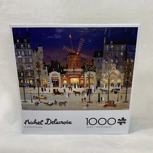 Buffalo Games Michel Delacroix Le Moulin Rouge 1000 Piece Jigsaw Puzzle New Open - Picture 1 of 12