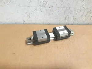 (2) THK SSR20 Linear Bearing Guide Blocks w/ 6-5/16" Rail Q140 - Picture 1 of 3