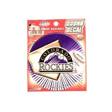2x MLB Colorado Rockies Baseball Official Merch Round Style Decals Stickers