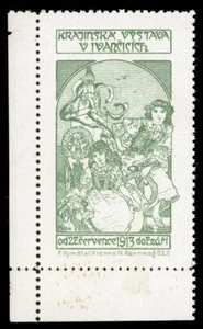 Bohemia Poster Stamp - 1913, Ivančice - Regional Exhibition - Alphonse Mucha (5) - Picture 1 of 1