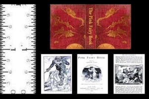 1:12 SCALE MINIATURE BOOK THE PINK FAIRY BOOK ANDREW LANG ILLUSTRATED - Picture 1 of 1