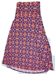 Mujer Talla S Lularoe Max Falda Ardiente Medallón Rojo Azul Rosa 818-erf-bb21 - Imagen 1 de 3