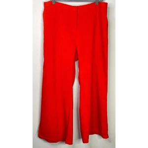 New L'atiste Orange High Waist Wide Leg Pants Women's Size 3X - Picture 1 of 8