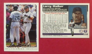 1995 Topps Larry Walker Traded #20T (Rockies) HOF - Picture 1 of 1
