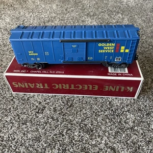 K-Line O/027 Golden West Service Single Door Freight Train Box Car K649001 Rare - Picture 1 of 9
