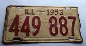 1953 Illinois license plate, vintage_________1727/2 E - Picture 1 of 1