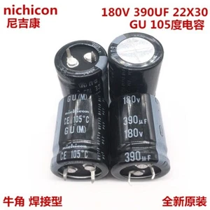 Condensador de PSU Snap-in 390uf 180v Nichicon GU/GN 22x30 mm 180V390uF 2 piezas/10 piezas - Imagen 1 de 3