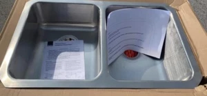 Elkay Lustertone ELUH311810L Equal Double Bowl Undermount Stainless - Picture 1 of 7
