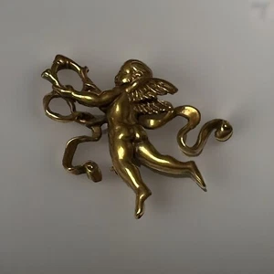 Vintage MMA Metropolitan Museum Of Art Angel Cherub Pin Brooch Pendant - Picture 1 of 3