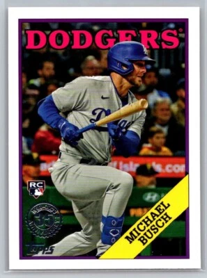 2023 Topps Update '88 Topps Baseball #88US8 Michael Busch RC Dodgers - Image 1 of 2