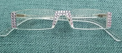 Sassy Fine European Lilac Crystal Crystals Reading Glasses Readers - Image 1 of 2