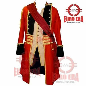 Napoleonic BRITISH Empire Major General Officer Style Frock Coat & Vest & Sash - Picture 1 of 3