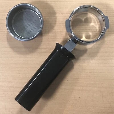 Portafiltro sin fondo Gaggia Classic marca 58 mm desnudo + cesta hecha en Italia