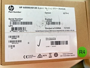 Hewlett-Packard Enterprise HP A5500/A5120 2-Port 10-GbE SFP+ Module P/N: JD368B - Picture 1 of 1