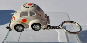 Vintage Volkswagen Beetle Love For You Keychain Pull Back N Go Toy Cool Concepts - Picture 1 of 5