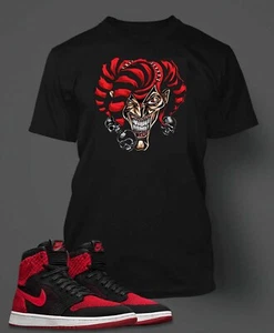 Joker Jester Clown Graphic Streetwear Sneaker Tee Shirt Match J1 Flynit Big Tall - Picture 1 of 6