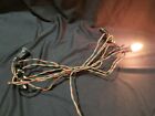 Vintage Christmas Light C7 Strand - Green & Red Wire- Tested - 11.5' - 7 sockets