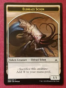 Magic The Gathering OATH OF THE GATEWATCH ELDRAZI SCION 004 TOKEN card MTG - Picture 1 of 2