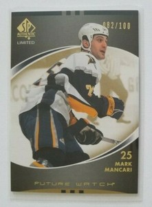 Mark Mancari 2007-08 SP Authentic ROOKIE Future Watch LIMITED (only 100 made)