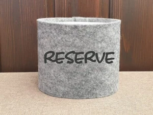 #921 Banderole »Reserve« Toilettenpapier Klopapier Klorollen Filz - Picture 1 of 6